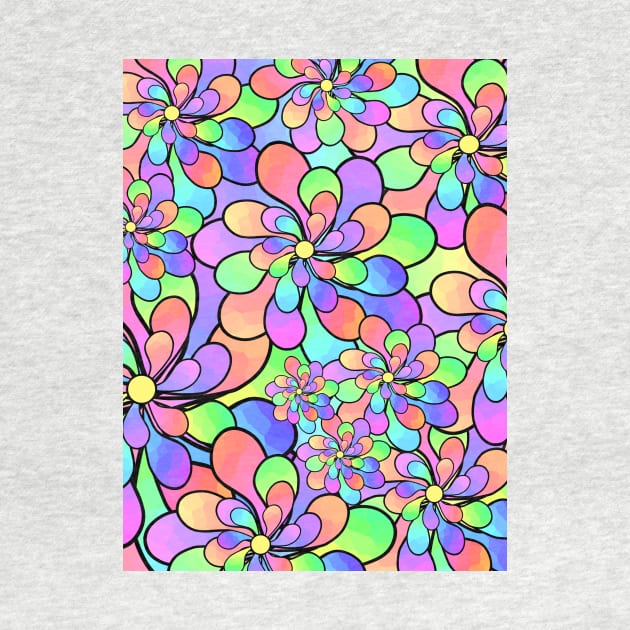 ABSTRACT Flowers Blooming - Flowers Art by SartorisArt1